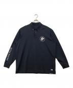 PAPAS PLUS GOLFパパスプラスゴルフ）の古着「ポロシャツ」｜ネイビー