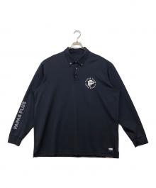 PAPAS PLUS GOLF（パパスプラスゴルフ）の古着「ポロシャツ」｜ネイビー