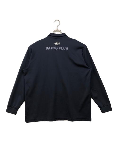 PAPAS PLUS GOLF（パパスプラスゴルフ）PAPAS PLUS GOLF (パパスプラスゴルフ) ポロシャツ ネイビー サイズ:LLの古着・服飾アイテム