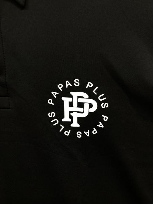 PAPAS PLUS GOLF（パパスプラスゴルフ）PAPAS PLUS GOLF (パパスプラスゴルフ) ポロシャツ ネイビー サイズ:LLの古着・服飾アイテム