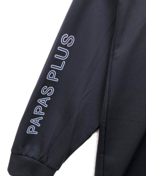 PAPAS PLUS GOLF（パパスプラスゴルフ）PAPAS PLUS GOLF (パパスプラスゴルフ) ポロシャツ ネイビー サイズ:LLの古着・服飾アイテム