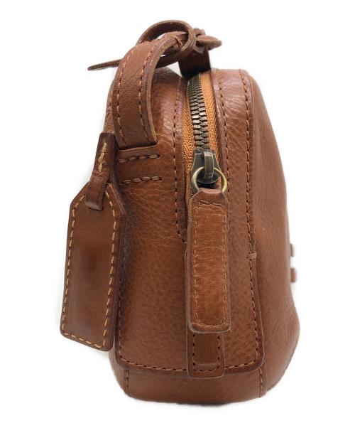 genten（ゲンテン）genten (ゲンテン) トスカ BOX型 ミニショルダーバッグ ブラウンの古着・服飾アイテム