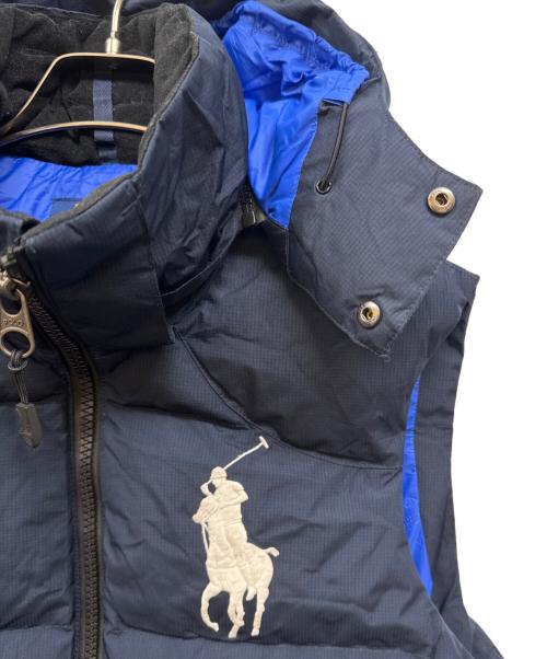 POLO RALPH LAUREN（ポロ・ラルフローレン）POLO RALPH LAUREN (ポロ・ラルフローレン) ビッグポニーダウンベスト ネイビー サイズ:Sの古着・服飾アイテム