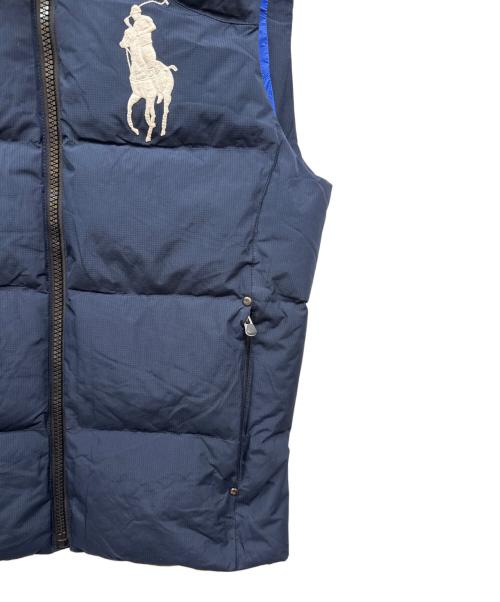 POLO RALPH LAUREN（ポロ・ラルフローレン）POLO RALPH LAUREN (ポロ・ラルフローレン) ビッグポニーダウンベスト ネイビー サイズ:Sの古着・服飾アイテム
