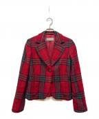 MaxMaraマックスマーラ）の古着「モヘヤ混ウールテーラードジャケット」｜レッド