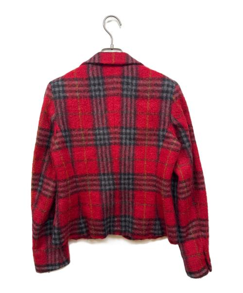 MaxMara（マックスマーラ）MaxMara (マックスマーラ) モヘヤ混ウールテーラードジャケット レッド サイズ:38の古着・服飾アイテム