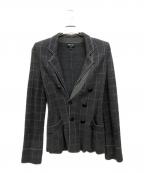 GIORGIO ARMANIジョルジョアルマーニ）の古着「ニットテーラードジャケット」｜グレー