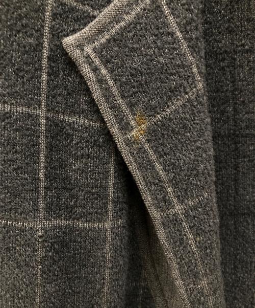 GIORGIO ARMANI（ジョルジョアルマーニ）GIORGIO ARMANI (ジョルジョアルマーニ) ニットテーラードジャケット グレー サイズ:SIZE 38の古着・服飾アイテム