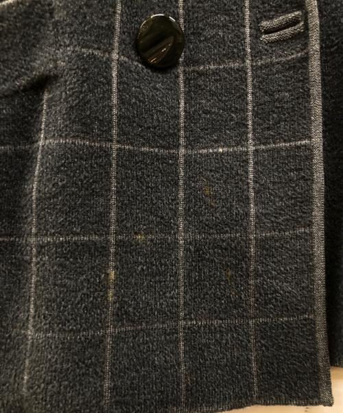 GIORGIO ARMANI（ジョルジョアルマーニ）GIORGIO ARMANI (ジョルジョアルマーニ) ニットテーラードジャケット グレー サイズ:SIZE 38の古着・服飾アイテム