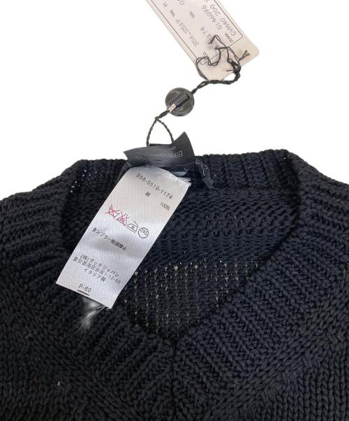 GUCCI（グッチ）GUCCI (グッチ) ローゲージVネックニット ブラック サイズ:Mの古着・服飾アイテム