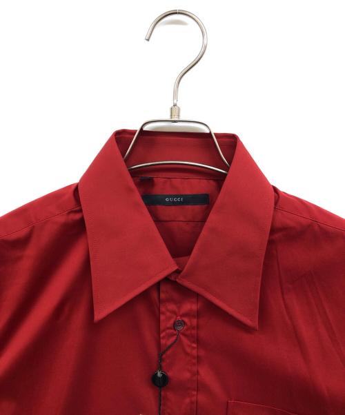 GUCCI（グッチ）GUCCI (グッチ) 半袖シャツ レッド サイズ:40の古着・服飾アイテム
