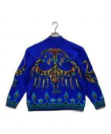 ficce YOSHIYUKI KONISH（フィッチェ ヨシユキ コニシ）の古着「HAND KNIT クジャクニット」｜ブルー