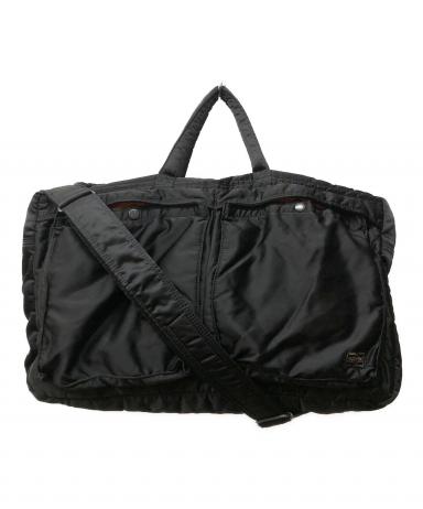 美品廃盤 PORTER ポーター タンカー ボストンバッグ2way ブラック 中古・古着通販】PORTER (ポーター) タンカー2WAYボストンバッグ