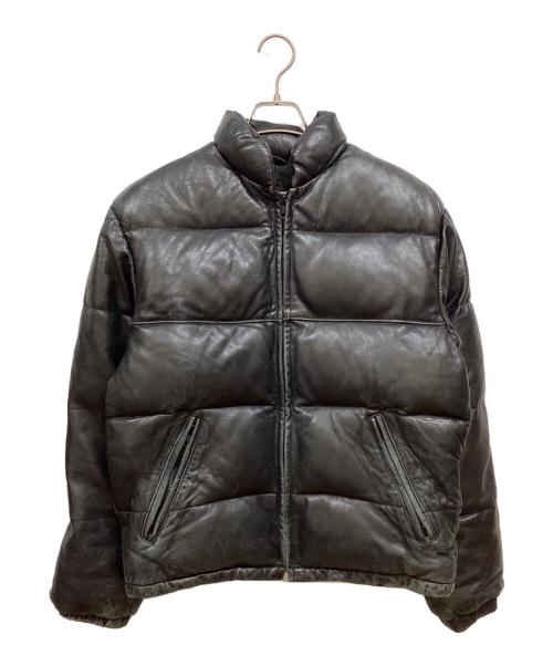 Schott（ショット）Schott (ショット) レザーダウンジャケット ブラック サイズ:36の古着・服飾アイテム