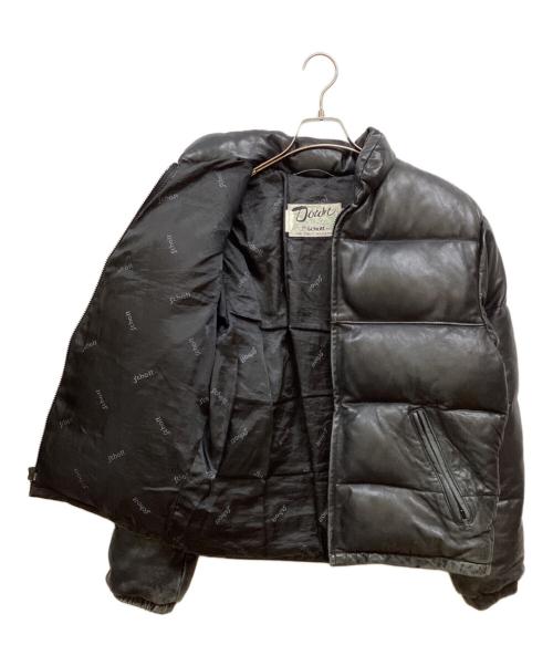 Schott（ショット）Schott (ショット) レザーダウンジャケット ブラック サイズ:36の古着・服飾アイテム
