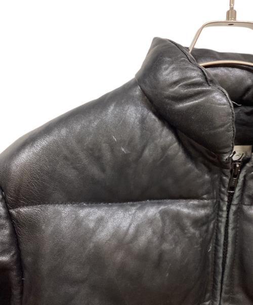 Schott（ショット）Schott (ショット) レザーダウンジャケット ブラック サイズ:36の古着・服飾アイテム