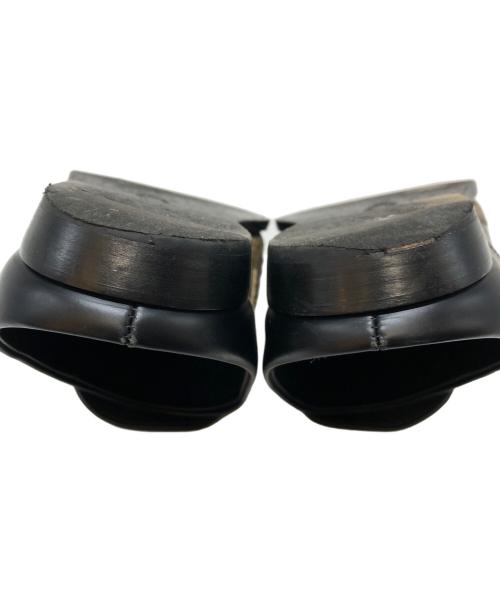 DRIES VAN NOTEN（ドリスヴァンノッテン）DRIES VAN NOTEN (ドリスヴァンノッテン) 23SS COWBOY MULES(カウボーイ ミュール レザー パイソン ウエスタン ブーツ サンダル) ブラック×カーキ サイズ:42の古着・服飾アイテム