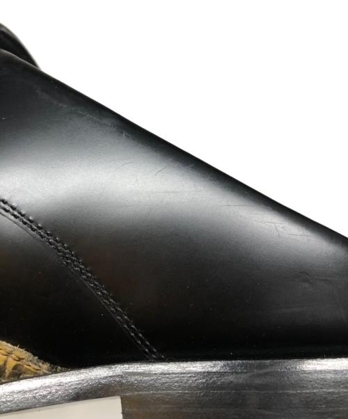 DRIES VAN NOTEN（ドリスヴァンノッテン）DRIES VAN NOTEN (ドリスヴァンノッテン) 23SS COWBOY MULES(カウボーイ ミュール レザー パイソン ウエスタン ブーツ サンダル) ブラック×カーキ サイズ:42の古着・服飾アイテム
