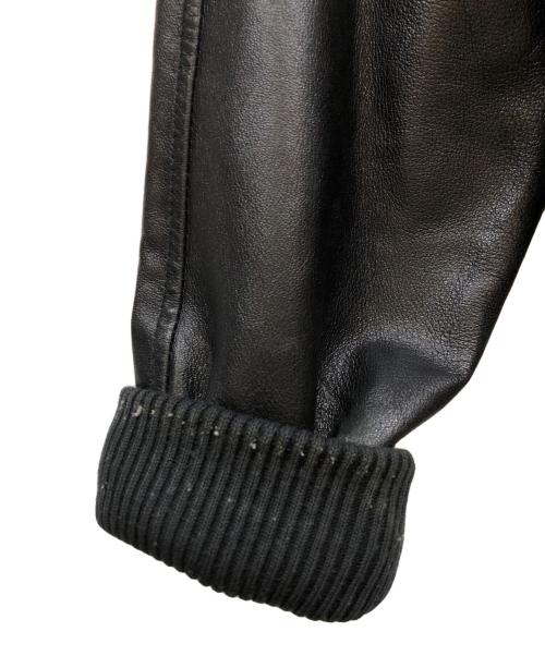 HELLO KITTY（ハローキティ）HELLO KITTY (ハローキティ) 刺繍レザージャケット ブラック サイズ:XLの古着・服飾アイテム