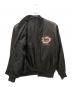 中古・古着 HELLO KITTY (ハローキティ) 刺繍レザージャケット ブラック サイズ:XL：15000円