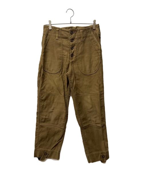 freewheelers（フリーホイーラーズ）FREEWHEELERS (フリーホイーラーズ) U.S NAVY スタイルウィンターデッキトラウザーズ ベージュ サイズ:30の古着・服飾アイテム