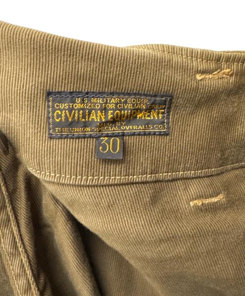 freewheelers（フリーホイーラーズ）FREEWHEELERS (フリーホイーラーズ) U.S NAVY スタイルウィンターデッキトラウザーズ ベージュ サイズ:30の古着・服飾アイテム