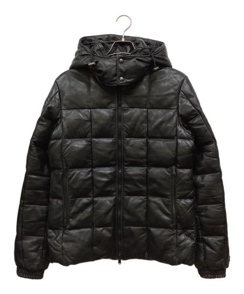 TATRAS（タトラス）TATRAS (タトラス) SHARTAN レザーダウンジャケット ブラック サイズ:02の古着・服飾アイテム