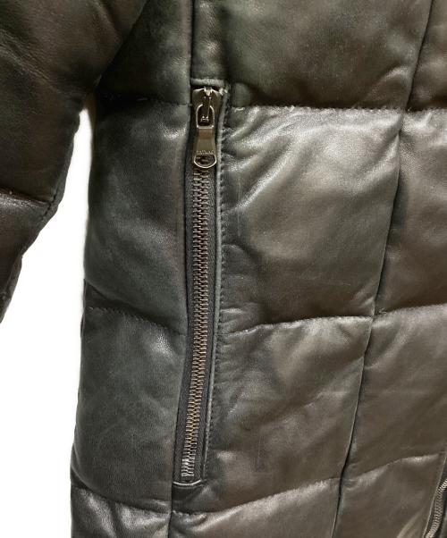 TATRAS（タトラス）TATRAS (タトラス) SHARTAN レザーダウンジャケット ブラック サイズ:02の古着・服飾アイテム