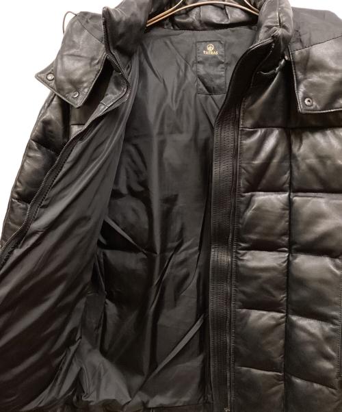 TATRAS（タトラス）TATRAS (タトラス) SHARTAN レザーダウンジャケット ブラック サイズ:02の古着・服飾アイテム