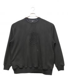 Paris Saint-Germain（パリサンジェルマン）の古着「フェイクスウェード クルーネックスウェット」｜ブラック