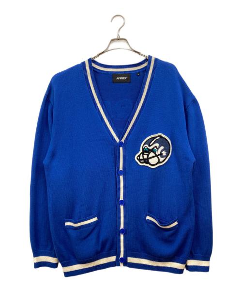 AVIREX（アヴィレックス）AVIREX (アヴィレックス) カーディガン ブルー サイズ:XLの古着・服飾アイテム