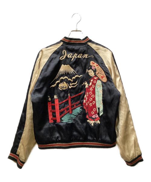 TAILOR東洋（テーラートウヨウ）tailor東洋 (テーラートウヨウ) 舞妓×CHIEFリバーシブルサテンスカジャン グリーン サイズ:Mの古着・服飾アイテム