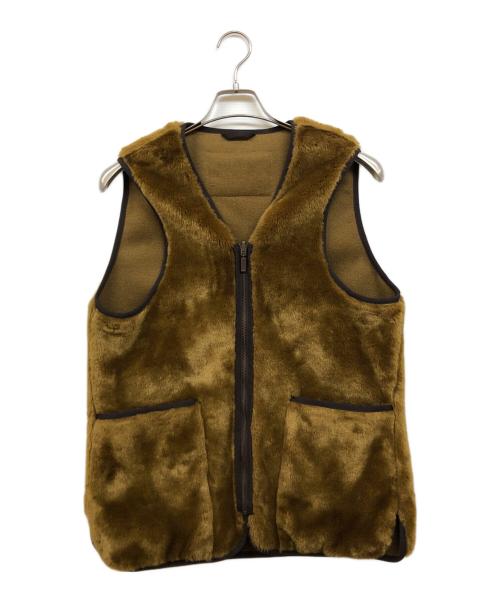 Barbour（バブアー）Barbour (バブアー) SL FUR LINER VEST ライナーベスト ブラウン サイズ:36の古着・服飾アイテム