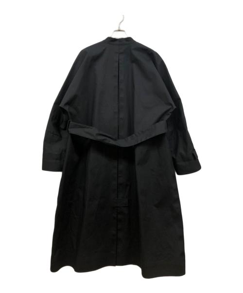 Ferragamo（フェラガモ）Ferragamo (フェラガモ) ハイネックベルトウエストコート ブラック サイズ:40の古着・服飾アイテム