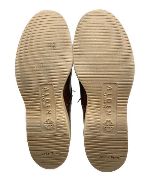 Alden（オールデン）Alden (オールデン) UNITED ARROWS (ユナイテッドアローズ) ミリタリーラスト グレインレザーシューズ ブラウン サイズ:81/2の古着・服飾アイテム