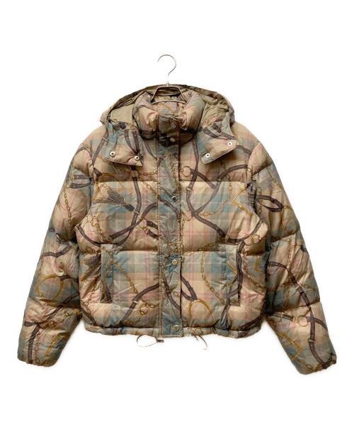 LAUREN RALPH LAUREN（ローレンラルフローレン）LAUREN RALPH LAUREN (ローレンラルフローレン) 馬具柄 ダウンジャケット カーキ サイズ:Mの古着・服飾アイテム