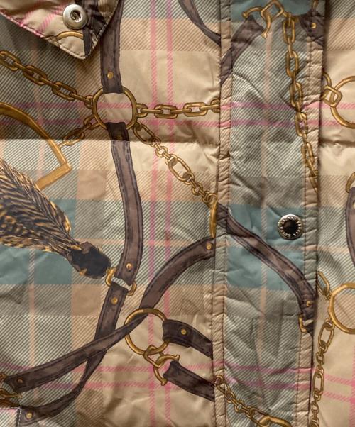 LAUREN RALPH LAUREN（ローレンラルフローレン）LAUREN RALPH LAUREN (ローレンラルフローレン) 馬具柄 ダウンジャケット カーキ サイズ:Mの古着・服飾アイテム