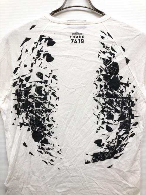 STONE ISLAND（ストーンアイランド）STONE ISLAND (ストーンアイランド) SHADOW PROJECT ポケットtシャツ ホワイト サイズ:Mの古着・服飾アイテム