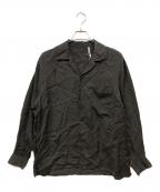 KAPTAIN SUNSHINEキャプテンサンシャイン）の古着「Open Collared Shirtオープンカラーシャツ」｜グレー