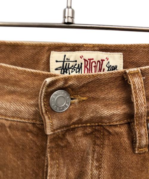 stussy（ステューシー）stussy (ステューシー) BIG OL' JEAN DENIM ブラウン サイズ:30の古着・服飾アイテム