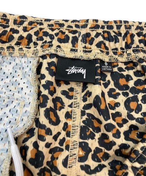 stussy（ステューシー）stussy (ステューシー) レオパードスイムショーツ イエロー×ベージュ サイズ:Sの古着・服飾アイテム