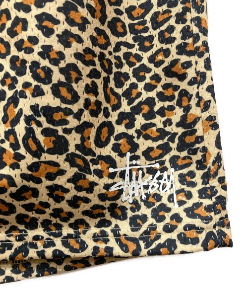 stussy（ステューシー）stussy (ステューシー) レオパードスイムショーツ イエロー×ベージュ サイズ:Sの古着・服飾アイテム
