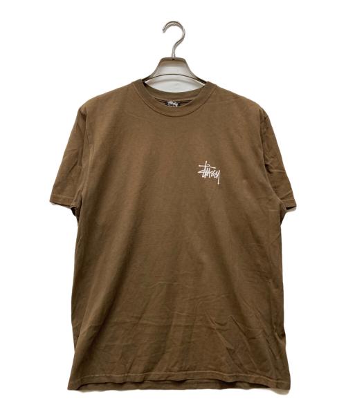 stussy（ステューシー）stussy (ステューシー) ロゴカットソー ブラウン サイズ:Mの古着・服飾アイテム