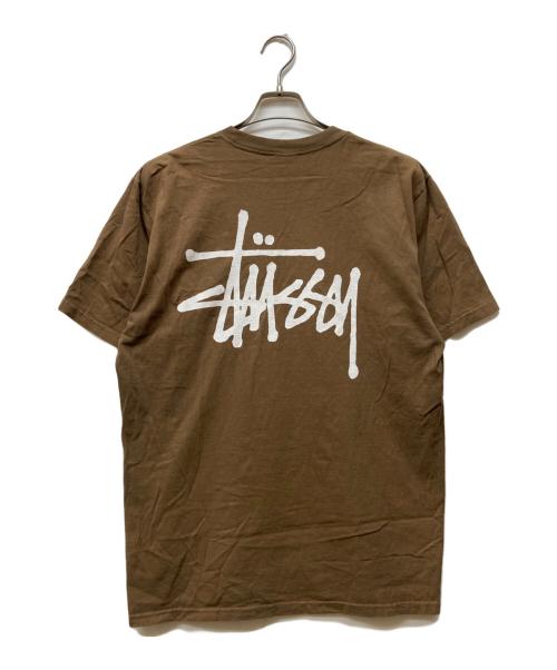 stussy（ステューシー）stussy (ステューシー) ロゴカットソー ブラウン サイズ:Mの古着・服飾アイテム