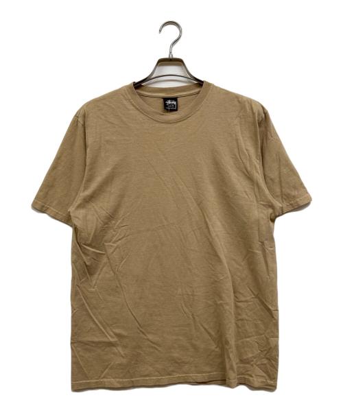 stussy（ステューシー）stussy (ステューシー) ピグメントダイバックロゴTシャツ ベージュ サイズ:Ⅿ 未使用品の古着・服飾アイテム