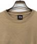 中古・古着 stussy (ステューシー) ピグメントダイバックロゴTシャツ ベージュ サイズ:Ⅿ 未使用品：8000円