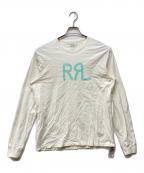 RRL×Ron Hermanダブルアールエル×ロンハーマン）の古着「コラボロゴロングスリーブTシャツ」｜ホワイト