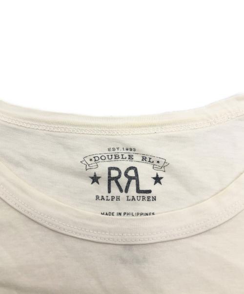 RRL（ダブルアールエル）RRL (ダブルアールエル) ロゴカットソー ホワイト サイズ:Mの古着・服飾アイテム
