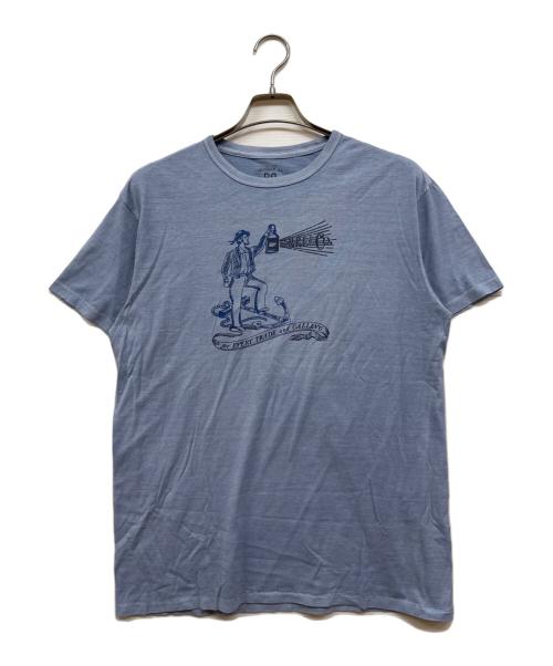 RRL（ダブルアールエル）RRL (ダブルアールエル) プリントカットソー スカイブルー サイズ:Ⅿの古着・服飾アイテム