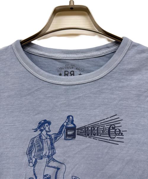 RRL（ダブルアールエル）RRL (ダブルアールエル) プリントカットソー スカイブルー サイズ:Ⅿの古着・服飾アイテム